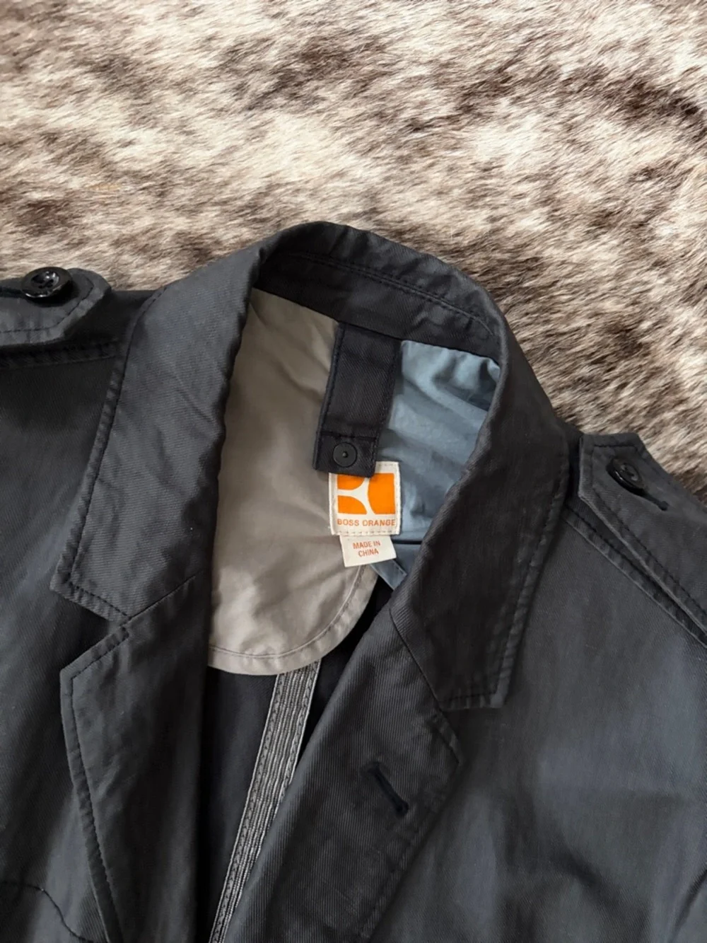 BOSS linen wool cargo style jacket/blazer
